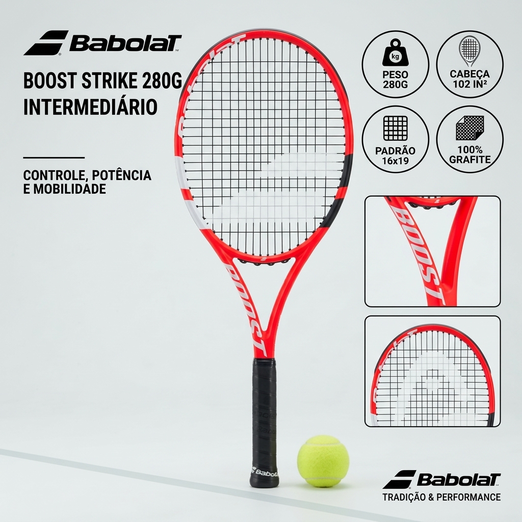 Raquete de Tênis Babolat Boost Strike 280g
