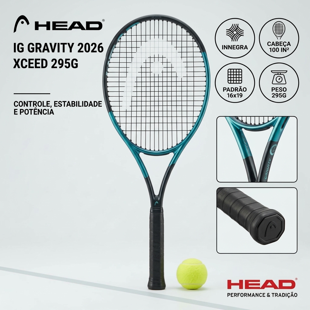 Raquete De Tênis Head Ig Gravity 2026 Xceed 295g