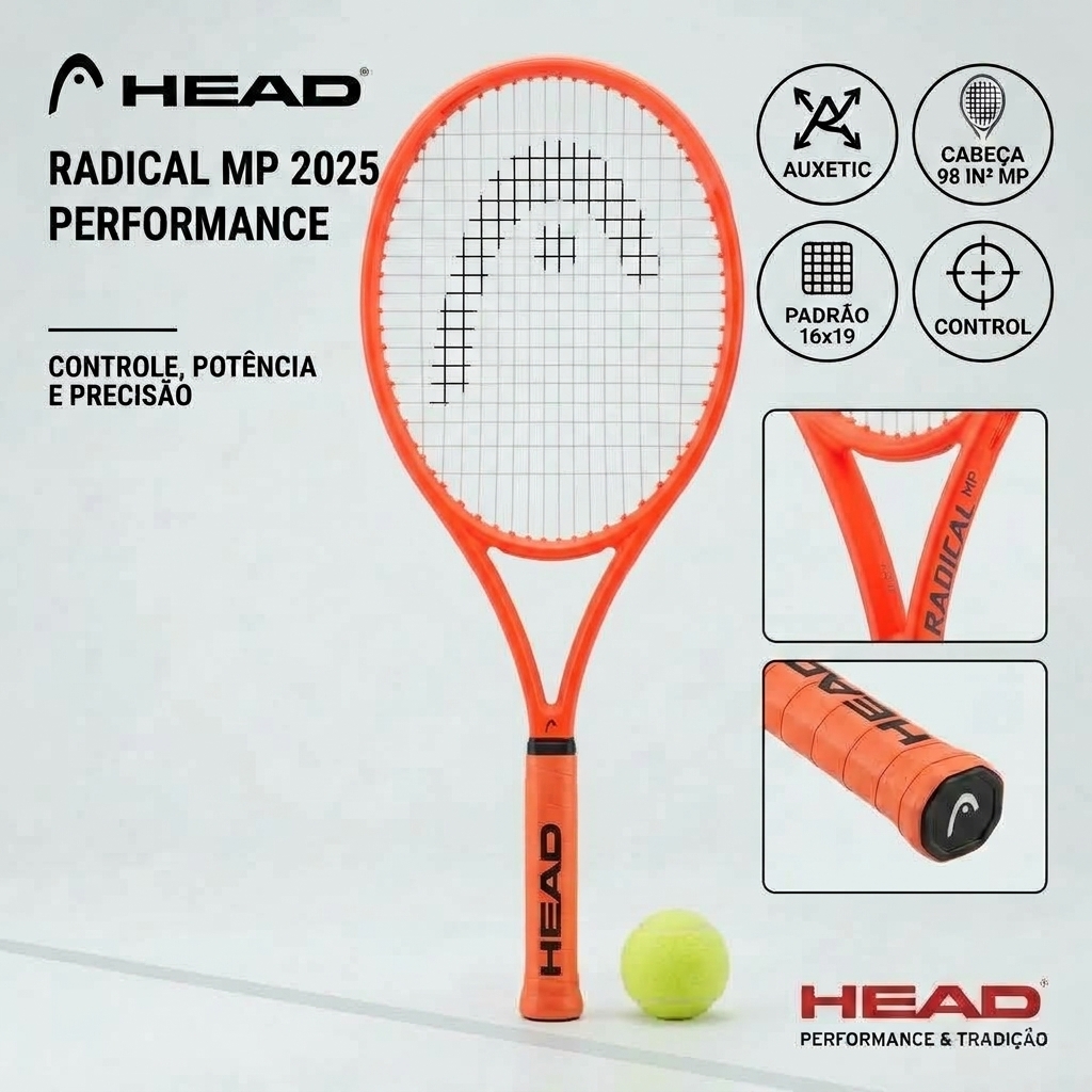 Raquete De Tênis Head Radical Mp 2025 Radical MP 2025 Auxetic