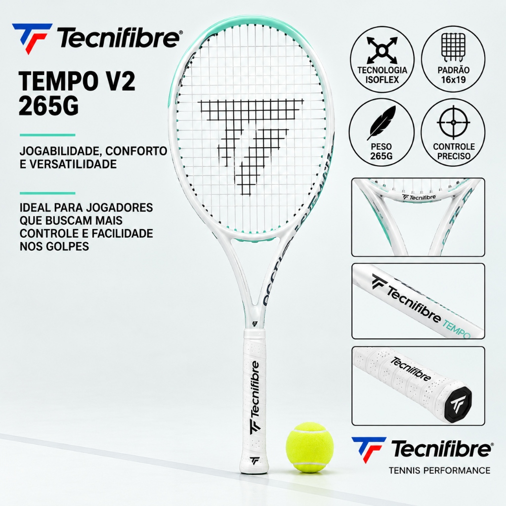 Raquete De Tênis Tecnifibre Tempo V2 265g